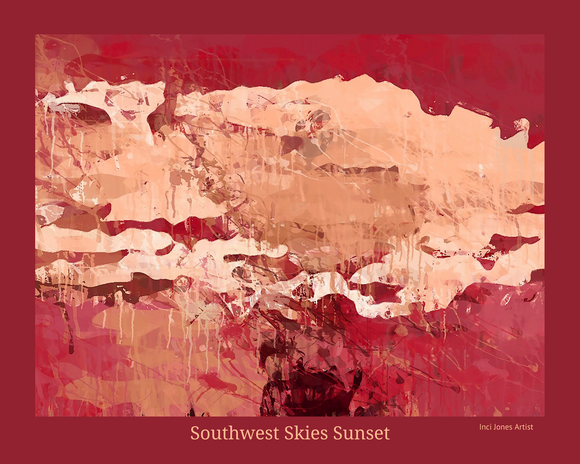 Southwest Skies at Sunset - Fine Art Poster
