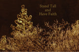 Stand Tall & Have Faith - Motivational Poster