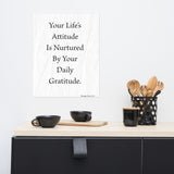 Your Life's Attitude - Motivational Poster