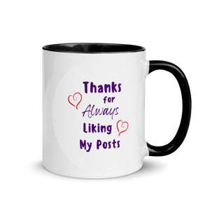 Celebrate Your Posts - Mug with Color Inside