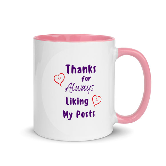 Celebrate Your Posts - Mug with Color Inside